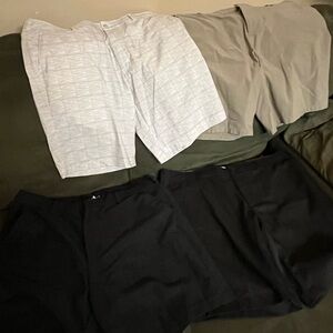 Set of Four Men's Shorts in Black and Gray